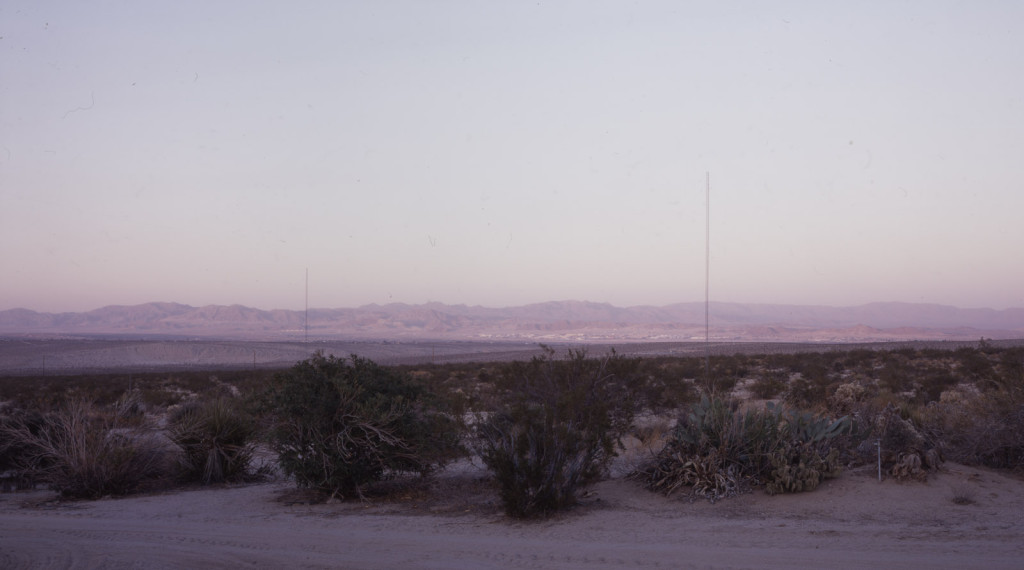 Antenna (100 ft. rhombic, partial), W6BA/W6ANN Twentynine Palms, CA 2007