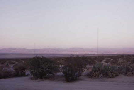 Cindy Bernard, Antenna (100 ft. rhombic, partial), W6BA/W6ANN Twentynine Palms, CA 2007