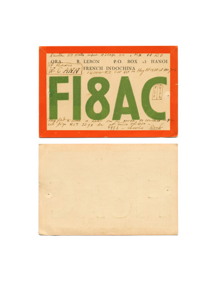 Cindy Bernard, FI8AC, May 18, 1938 French Indochina today: Socialist Republic of Vietnam (independent 1954, unified 1976) 12 of 115 parts