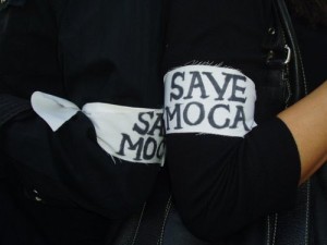 Armbands made by MOCA grant writer Elizabeth Jordan