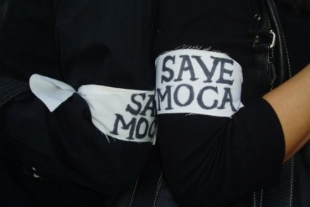 Armbands made by MOCA grant writer Elizabeth Jordan