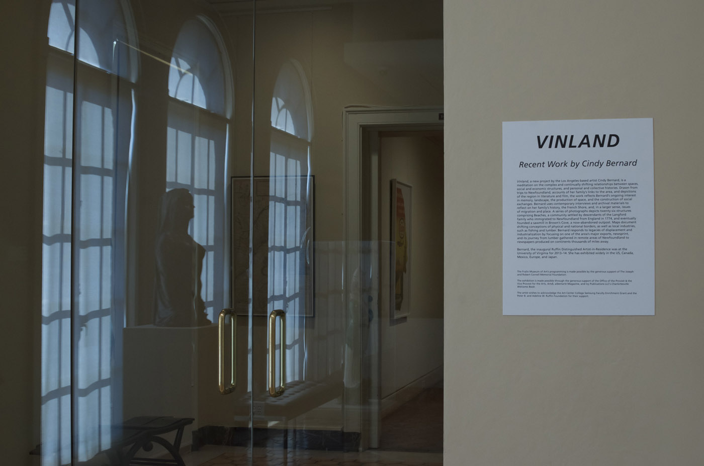 From Cindy Bernard, Vinland, Fralin Museum at the University of Virginia, 2014