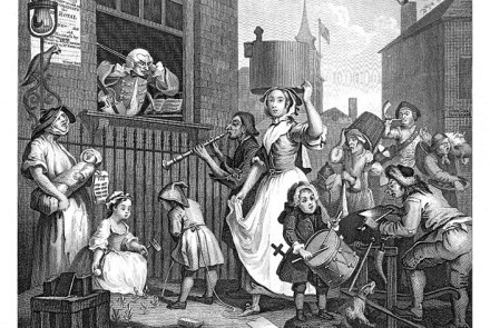 William Hogarth, The Enraged Musician, 1741