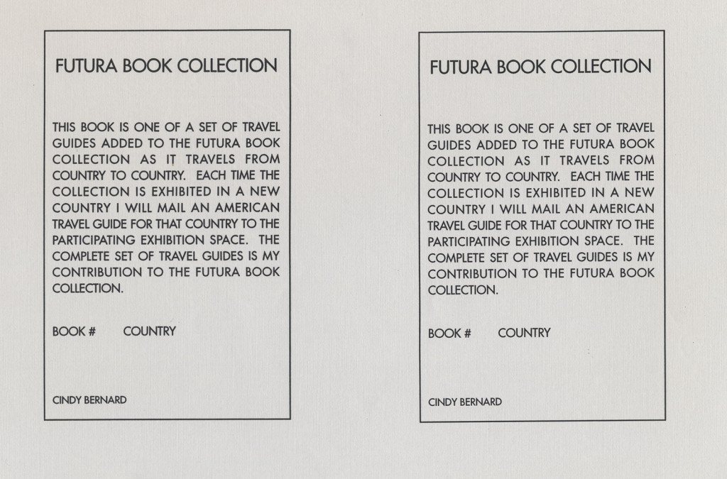 Cindy Bernard, Futura Book Collection, 1993