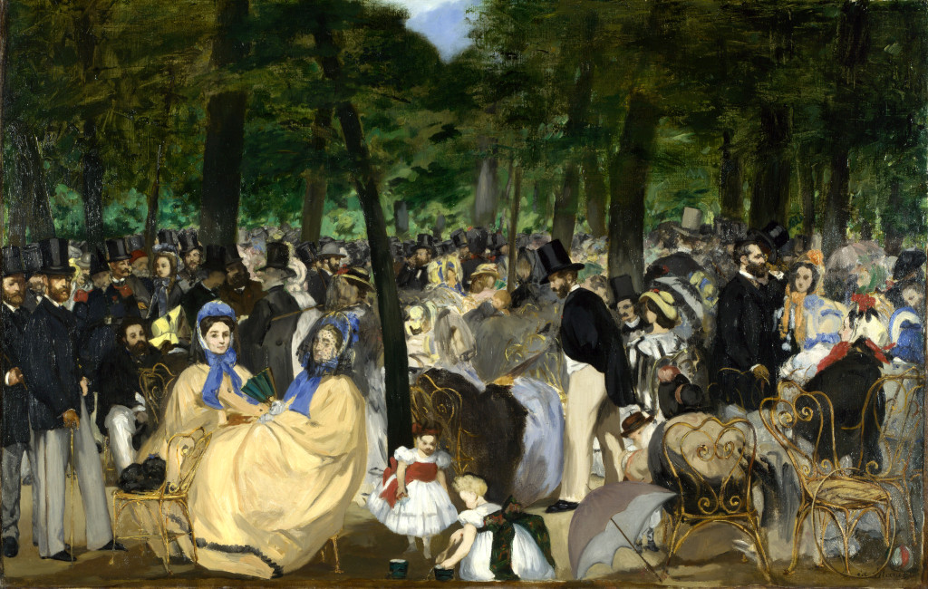  Édouard Manet, Music in the Tuileries, 1862