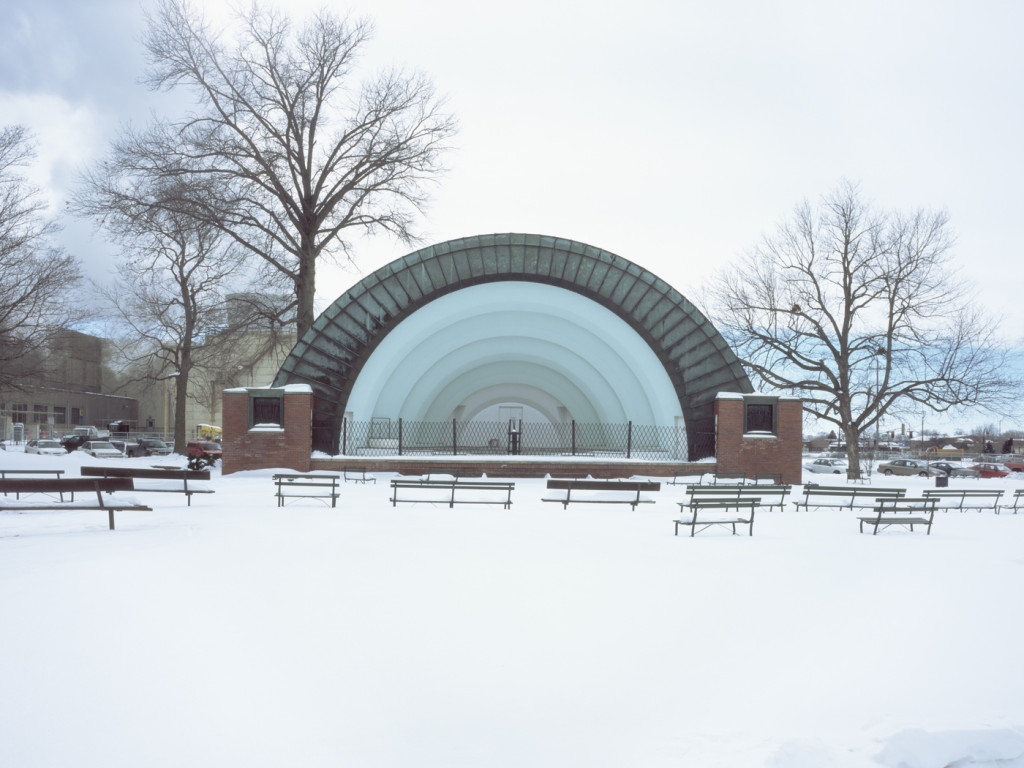 Cindy Bernard, Ames Municipal Bandshell aka Ames Music Pavilion (funding unknown, 1935) Ames, Iowa, 2004