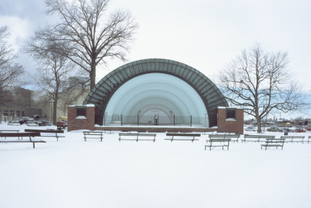 Cindy Bernard, Ames Municipal Bandshell aka Ames Music Pavilion (funding unknown, 1935) Ames, Iowa, 2004