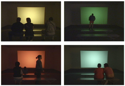 Cindy Bernard and Joseph Hammer, projections+sound, (installation version), Visual Music, Museum of Contemporary Art Los Angeles, February 13- May 23, 2005