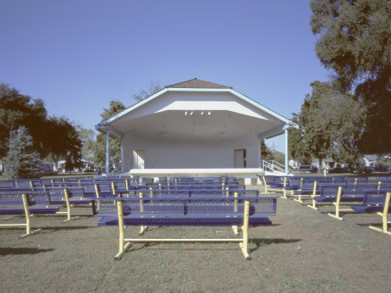 Cindy Bernard, Bandstand, Memorial Park (Community Parklands Act of 1986, 1988) Kingsburg, California