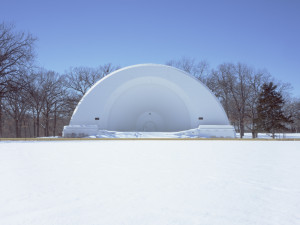 Cindy Bernard, Karl L. King Band Shell aka Oleson Park Bandshell (Works Progress Administration, 1938) Fort Dodge, Iowa, 2004