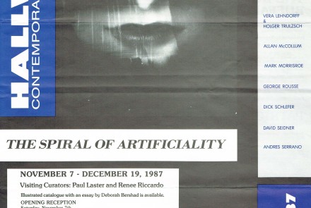 Spiral of Artificiality Cover, Hallwalls