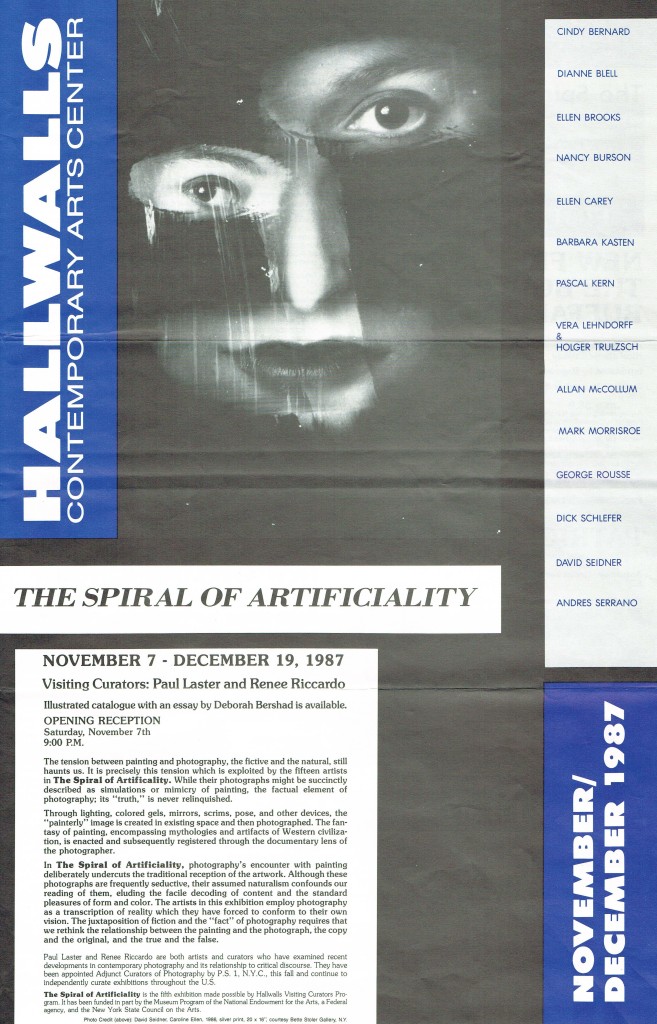 Spiral of Artificiality Cover, Hallwalls