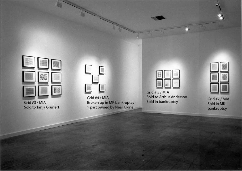 Cindy Bernard, Security Envelope Installation view, Michael Kohn Gallery, May 1988