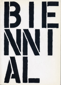 Christopher Wool, Cover, Whitney Biennial catalogue, 1989