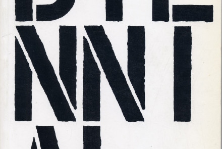 Christopher Wool, Cover, Whitney Biennial catalogue, 1989