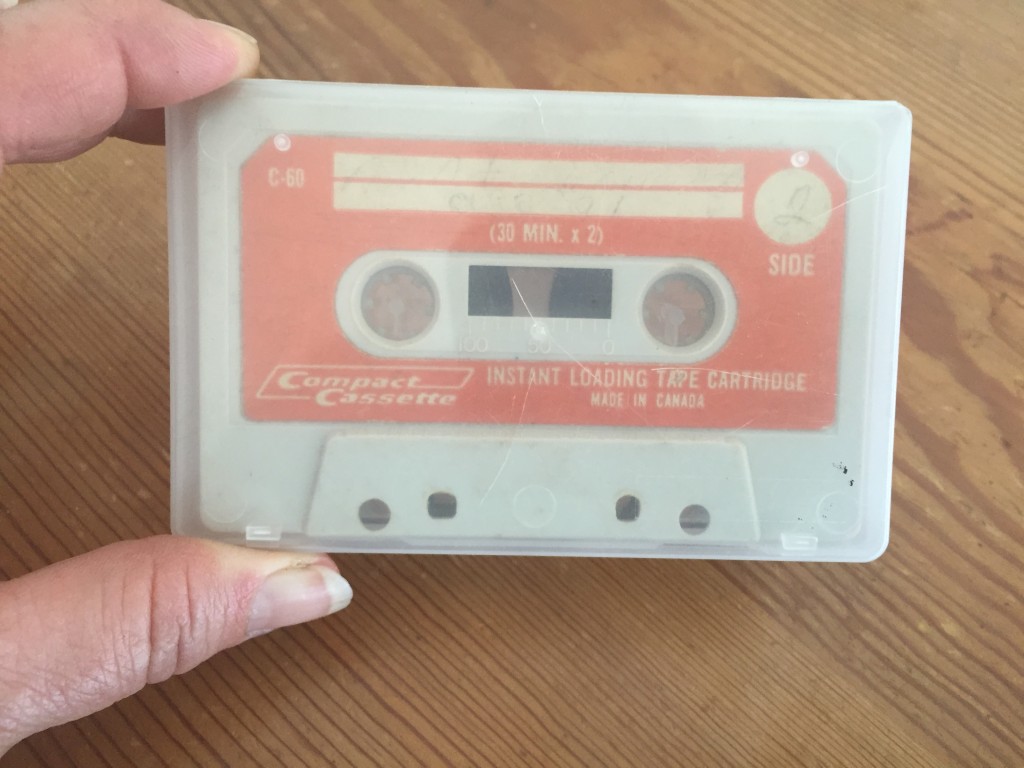 Cassette of Aunt Sus singing, circa 1971