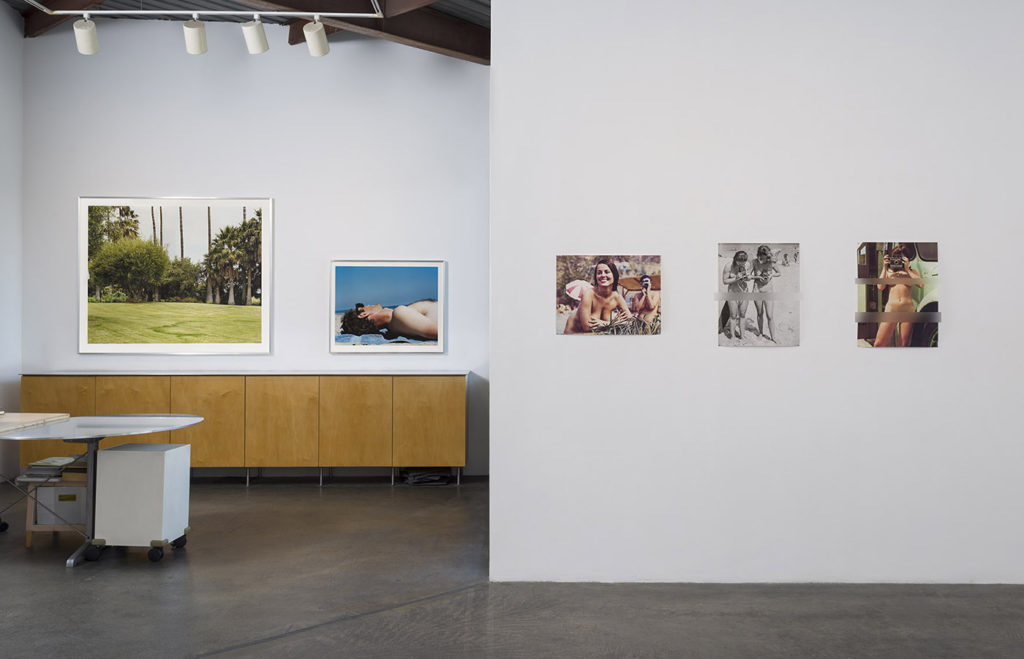 Install view (censored), In the Cut, Gallery Luisotti, August 2016 (Left: Lisa Ohlweiler, Right: Cindy Bernard